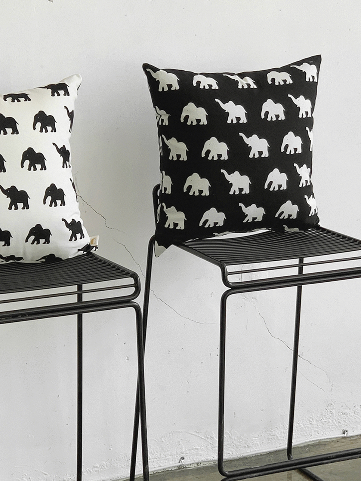 Elephant oxford cushion - 2color